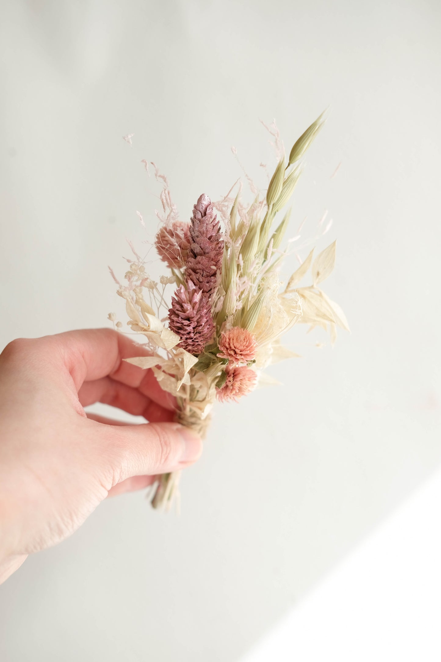Blush Pink and Ivory Wedding Buttonhole