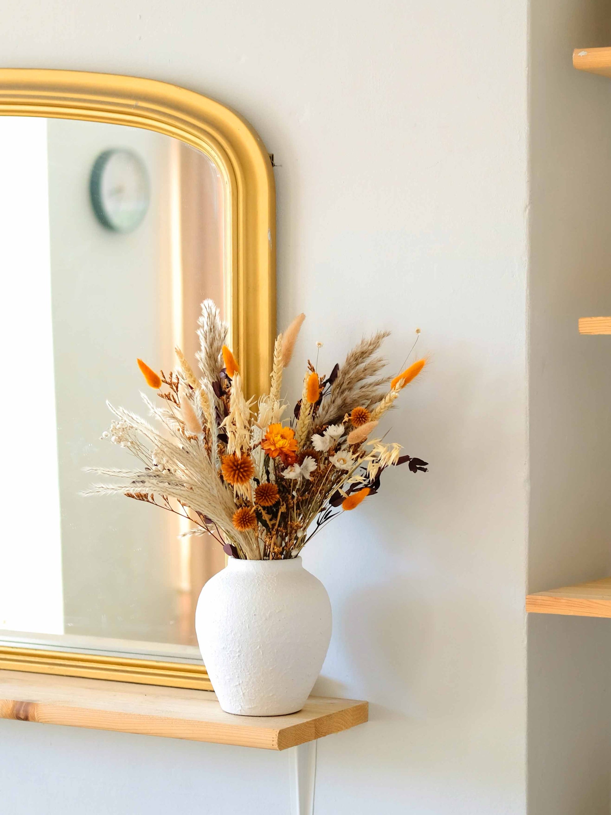 Dried-Flower-Bouquet-Warm-Natural-Autumn-Eucalytus-Bunny-Tails-Wheat