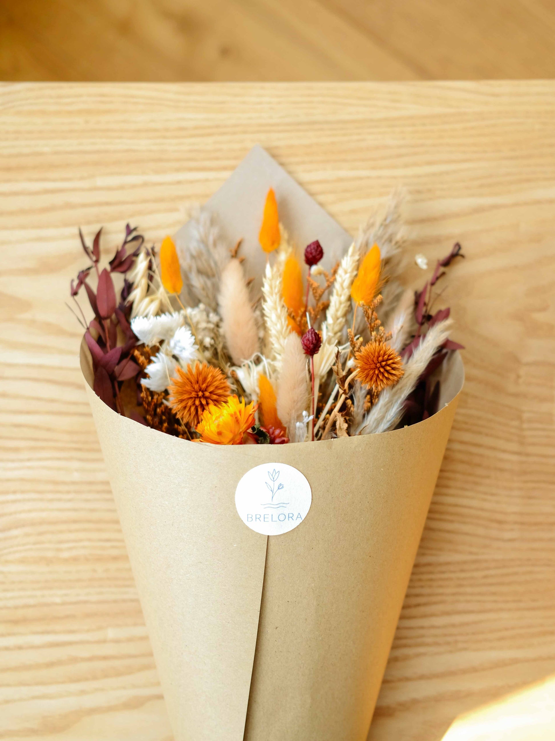Dried-Flower-Bouquet-Warm-Natural-Autumn-Eucalytus-Bunny-Tails-Wheat