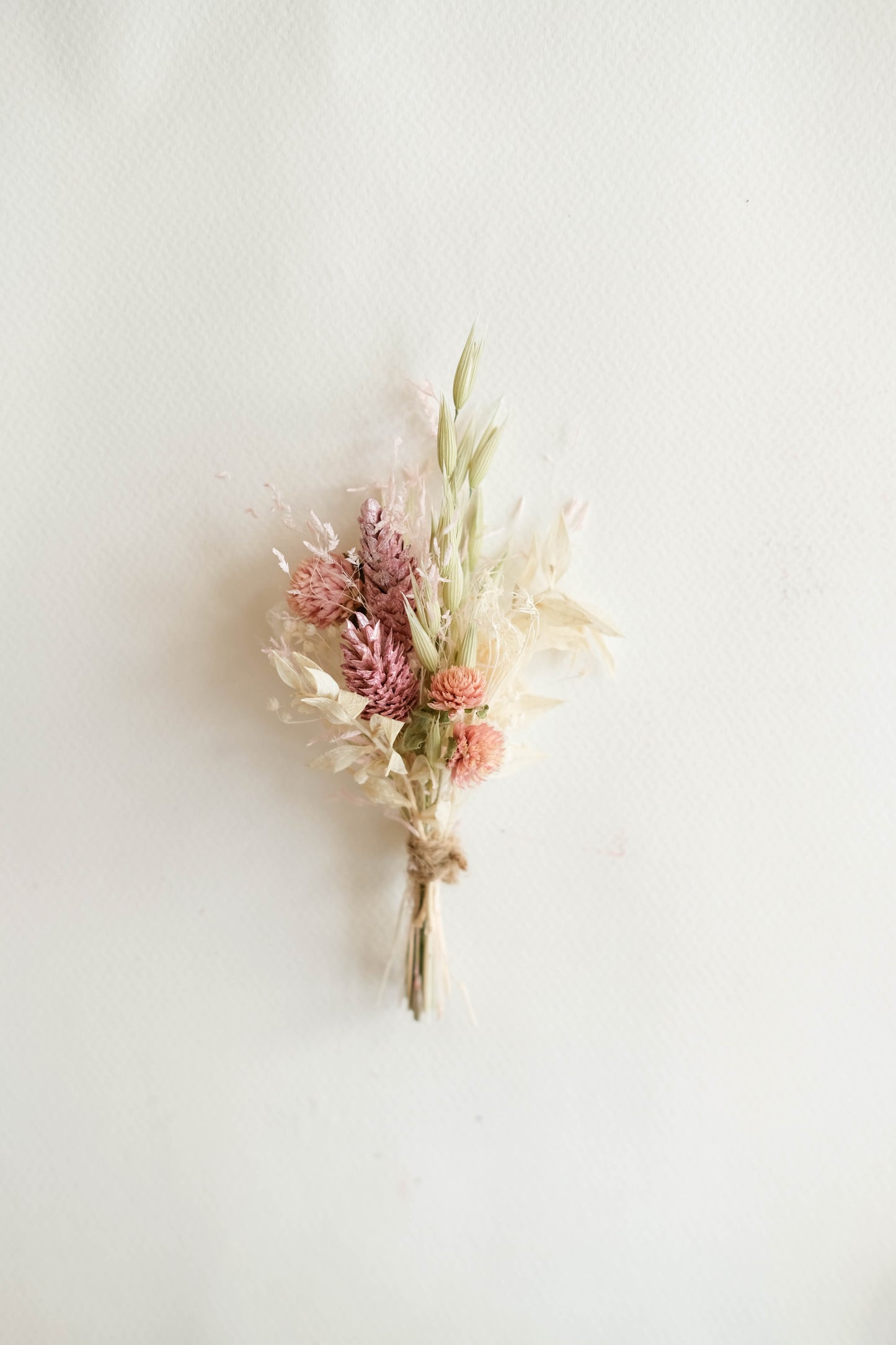 Blush Pink and Ivory Wedding Buttonhole
