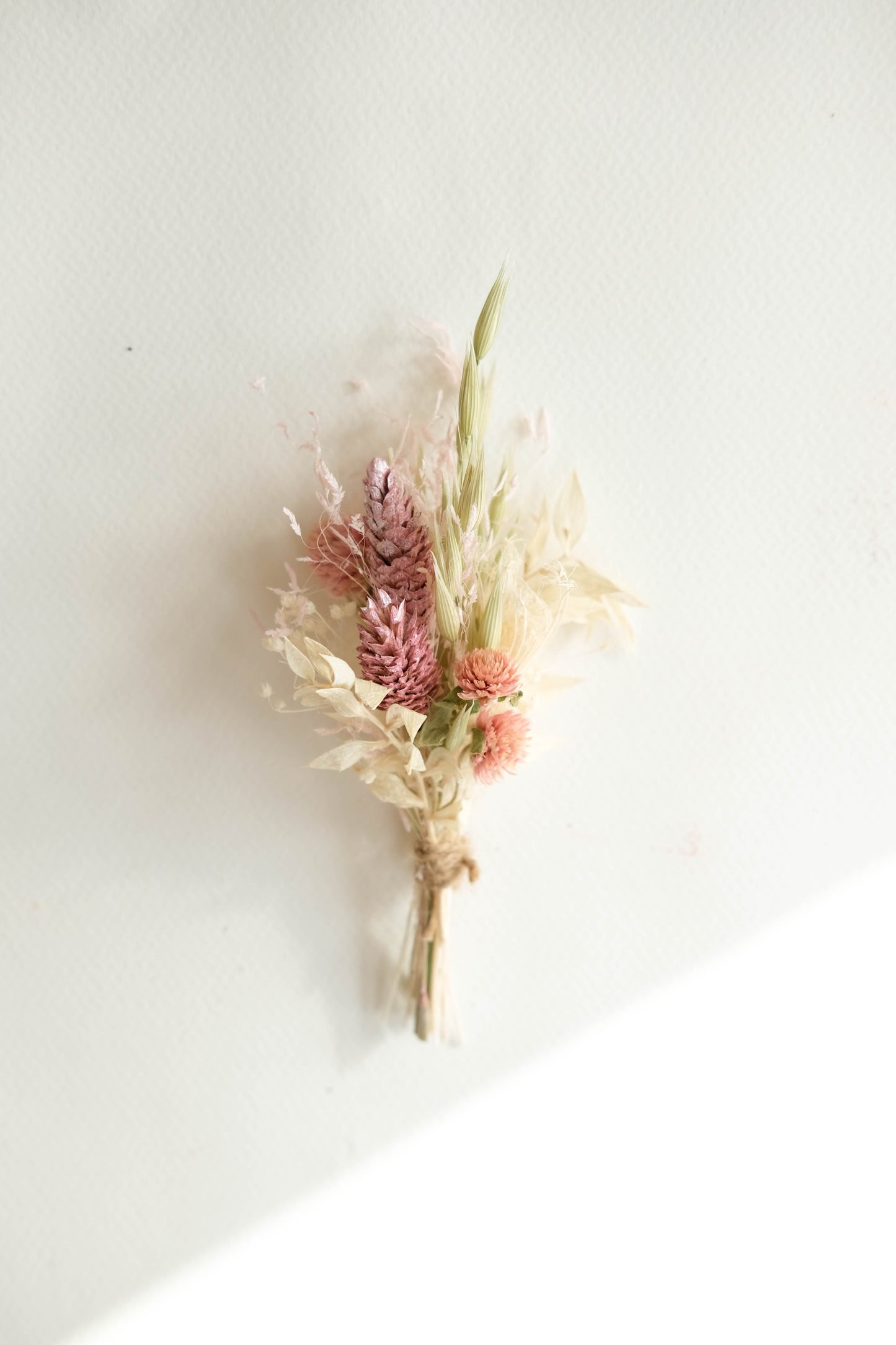 Blush Pink and Ivory Wedding Buttonhole