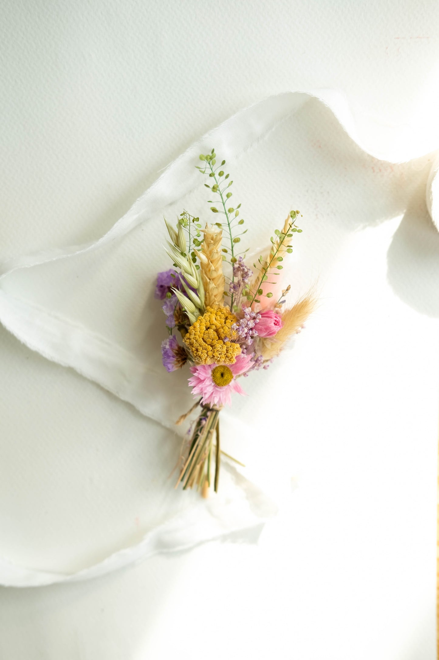 Meadow Dried Flower Buttonhole