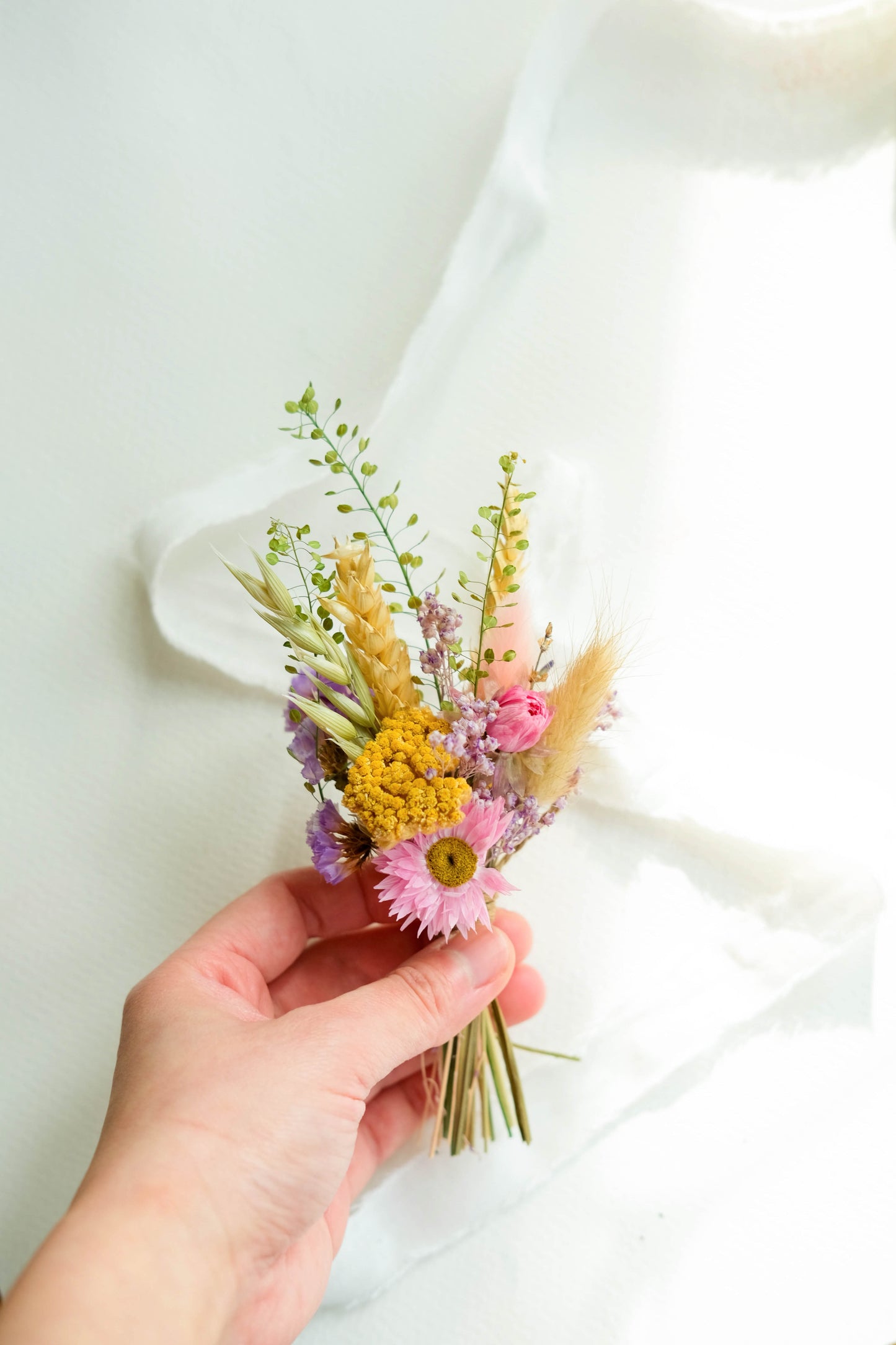 Meadow Dried Flower Buttonhole
