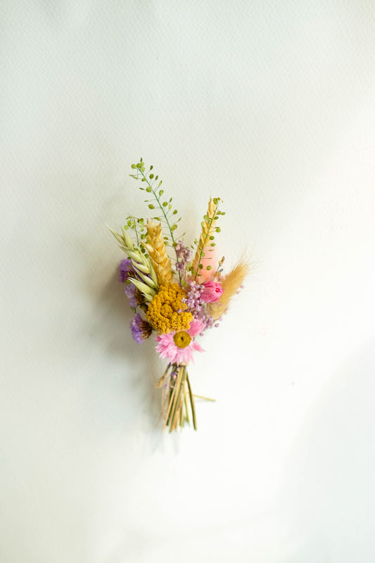 Meadow Dried Flower Buttonhole