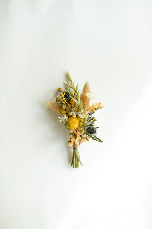 Thistle Dried Flower Buttonhole