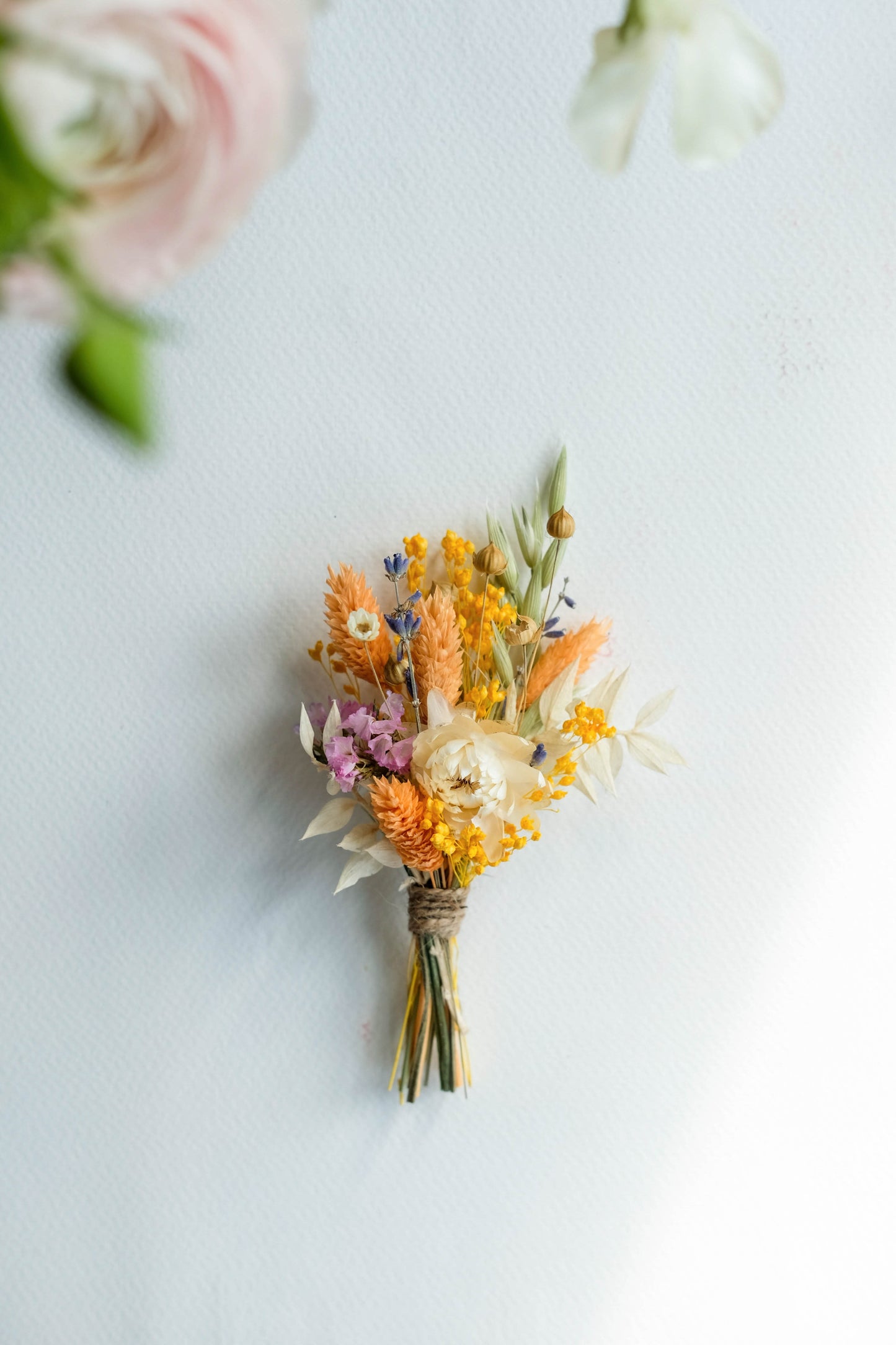 Colourful Wildflower Wedding Buttonhole