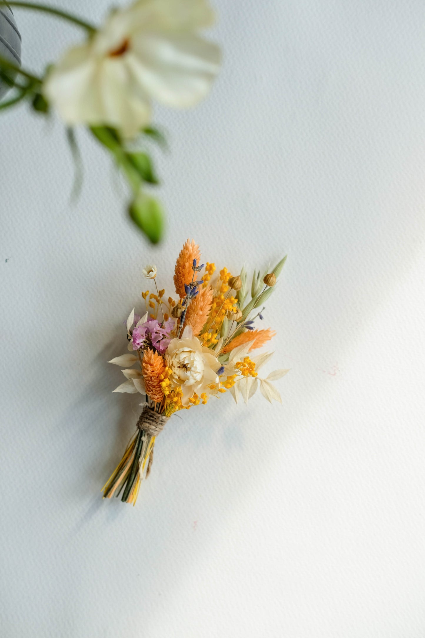 Colourful Wildflower Wedding Buttonhole