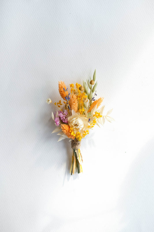 Colourful Wildflower Wedding Buttonhole